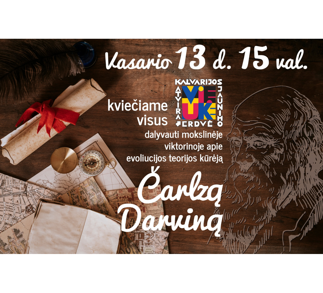 Mokslinė viktorina apie Čarlzą Darviną