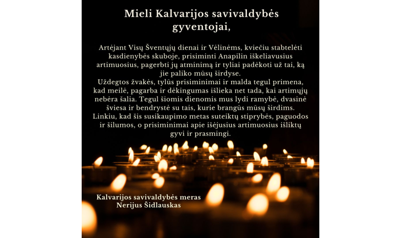 Lapkričio 1-oji - Visų Šventųjų diena