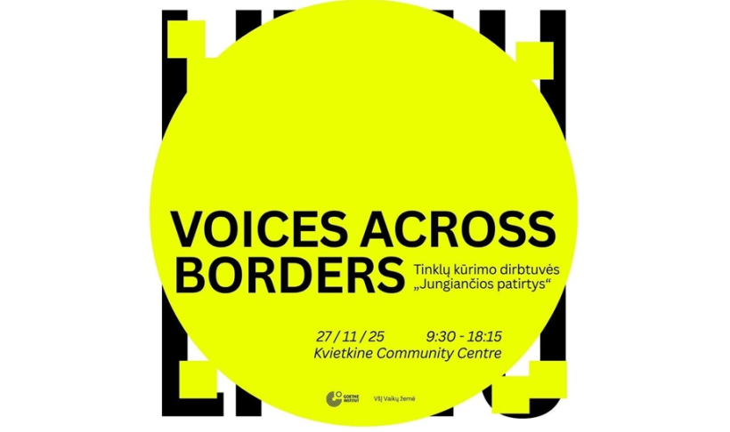 Kvietimas į renginį „Voices Across Borders: Connected Realities“ (Jungiančios patirtys)