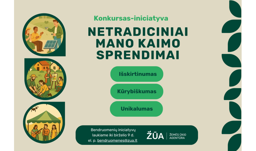 Iniciatyva-konkursas „Netradiciniai mano kaimo sprendimai“