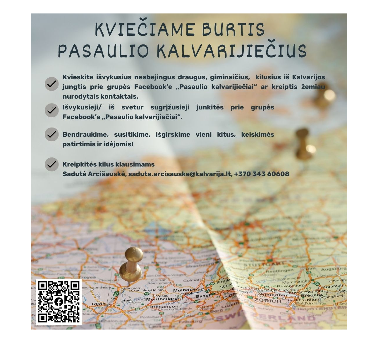 KVIEČIAME BURTIS PASAULIO KALVARIJIEČIUS
