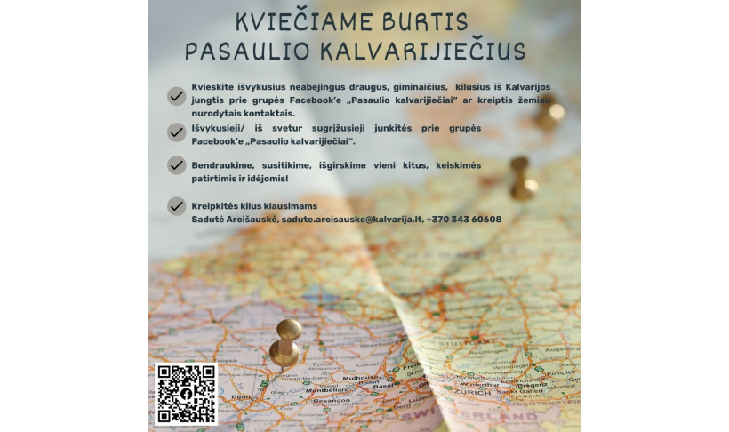 KVIEČIAME BURTIS PASAULIO KALVARIJIEČIUS