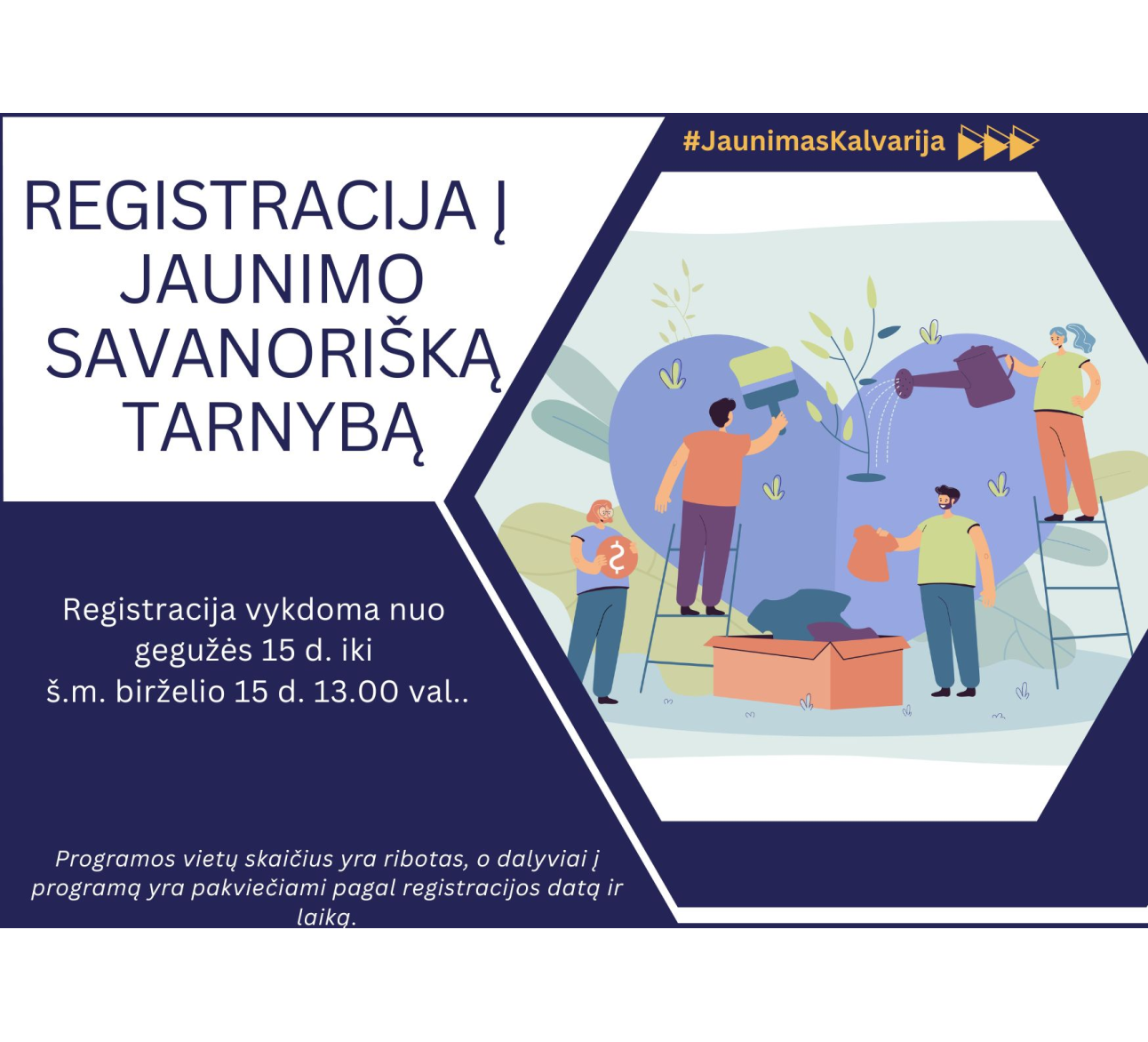Registracija į Jaunimo savanorišką tarnybą