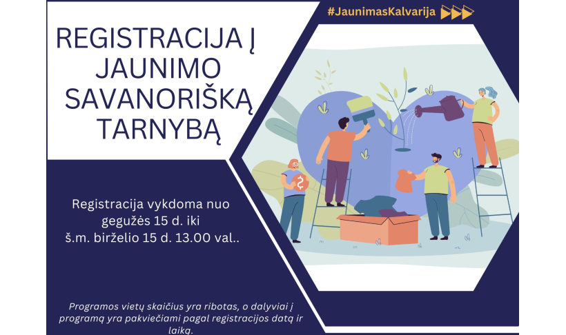 Registracija į Jaunimo savanorišką tarnybą